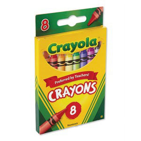 Crayola Classic Color Crayons, Peggable Retail Pack, 8 Colors, Pack of 12