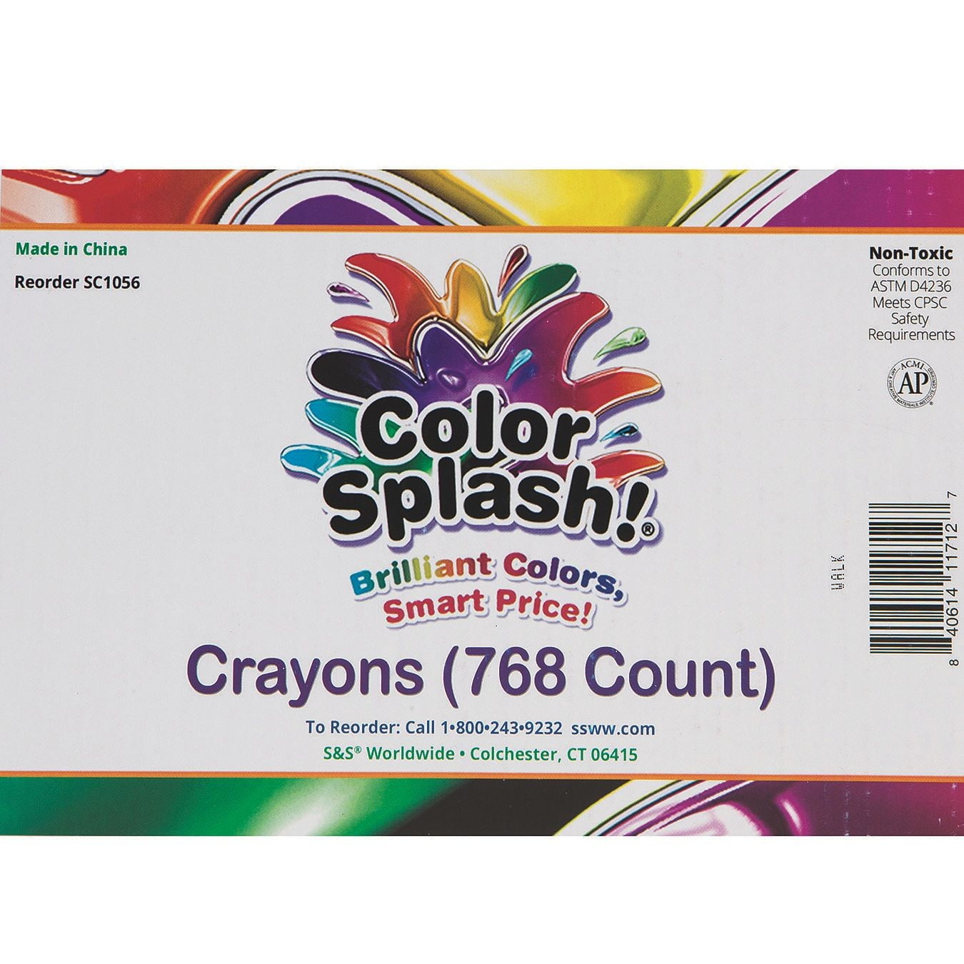 Color Splash!® Crayons PlusPack (Box of 768)