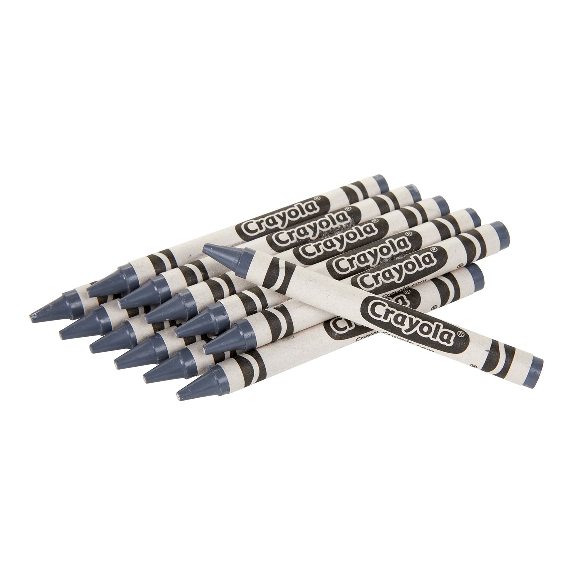 Crayola Bulk Crayons, Regular Size, Gray, 12 Per Pack, 6 Packs