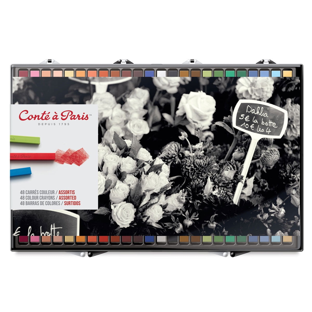 Conté à Paris Crayons - Assorted Colors, Set of 48