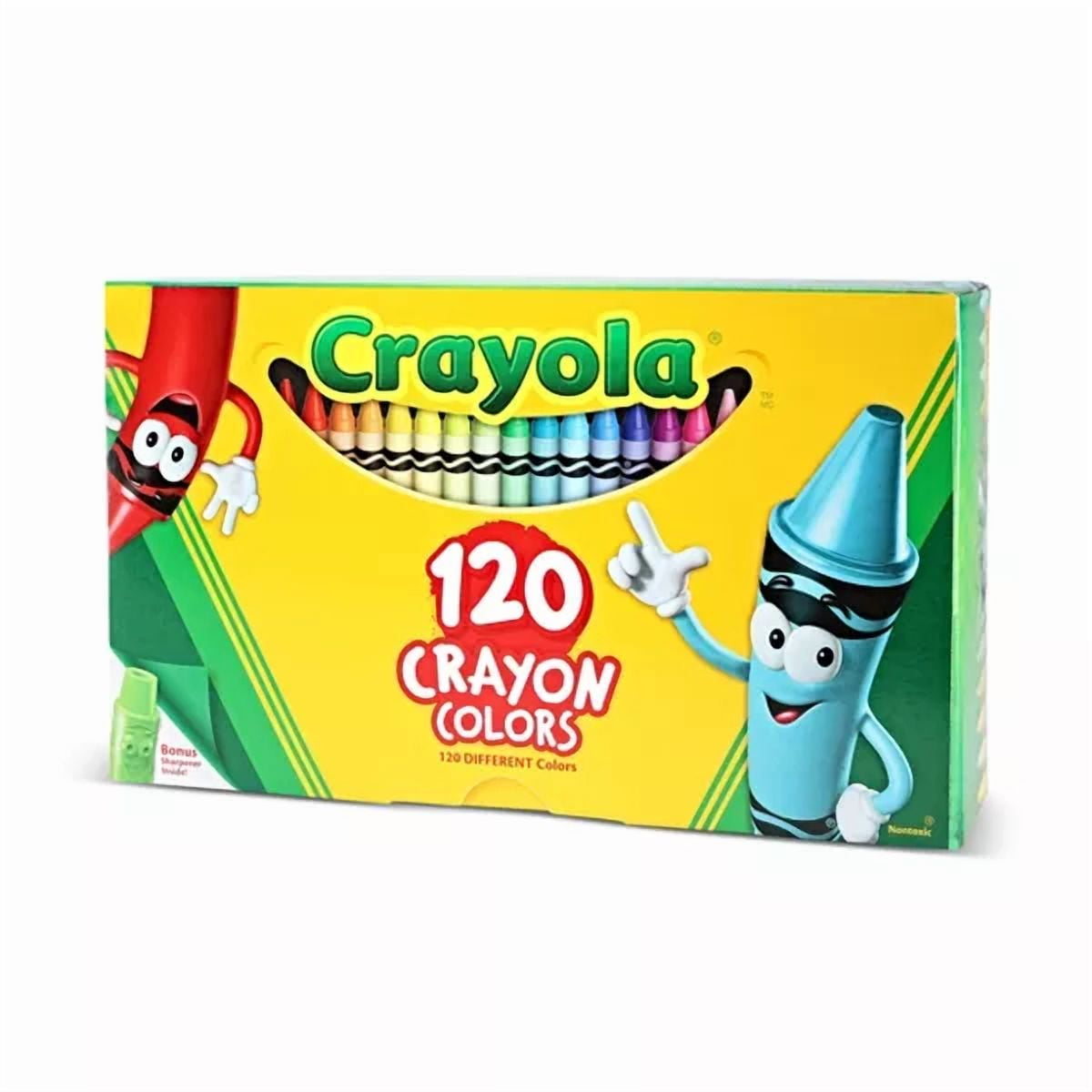 120ct Crayon Set with Crayon Sharpener