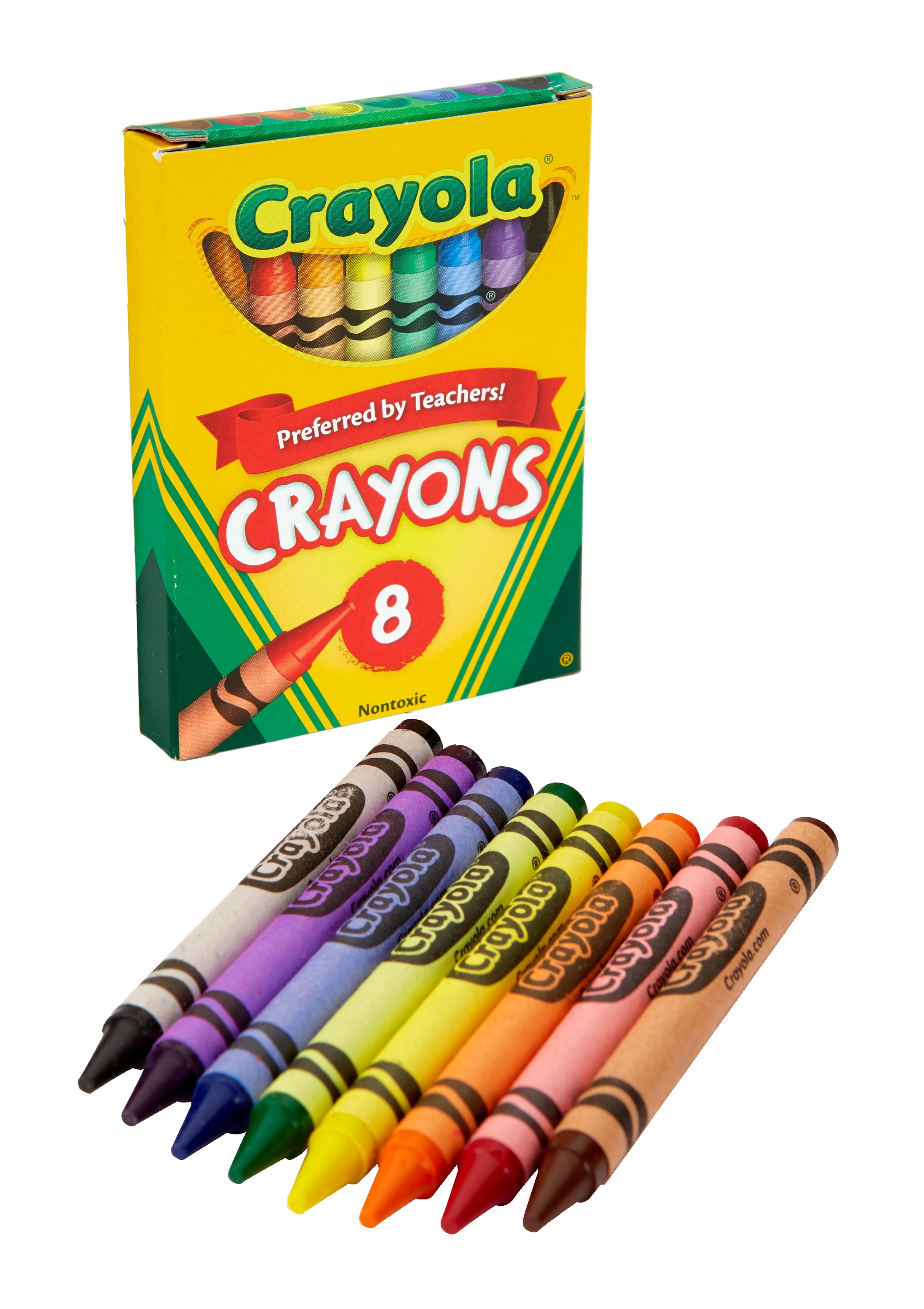 Crayola Classic Crayons, Back to School Supplies for Kids, 8 Ct, Art Supplies