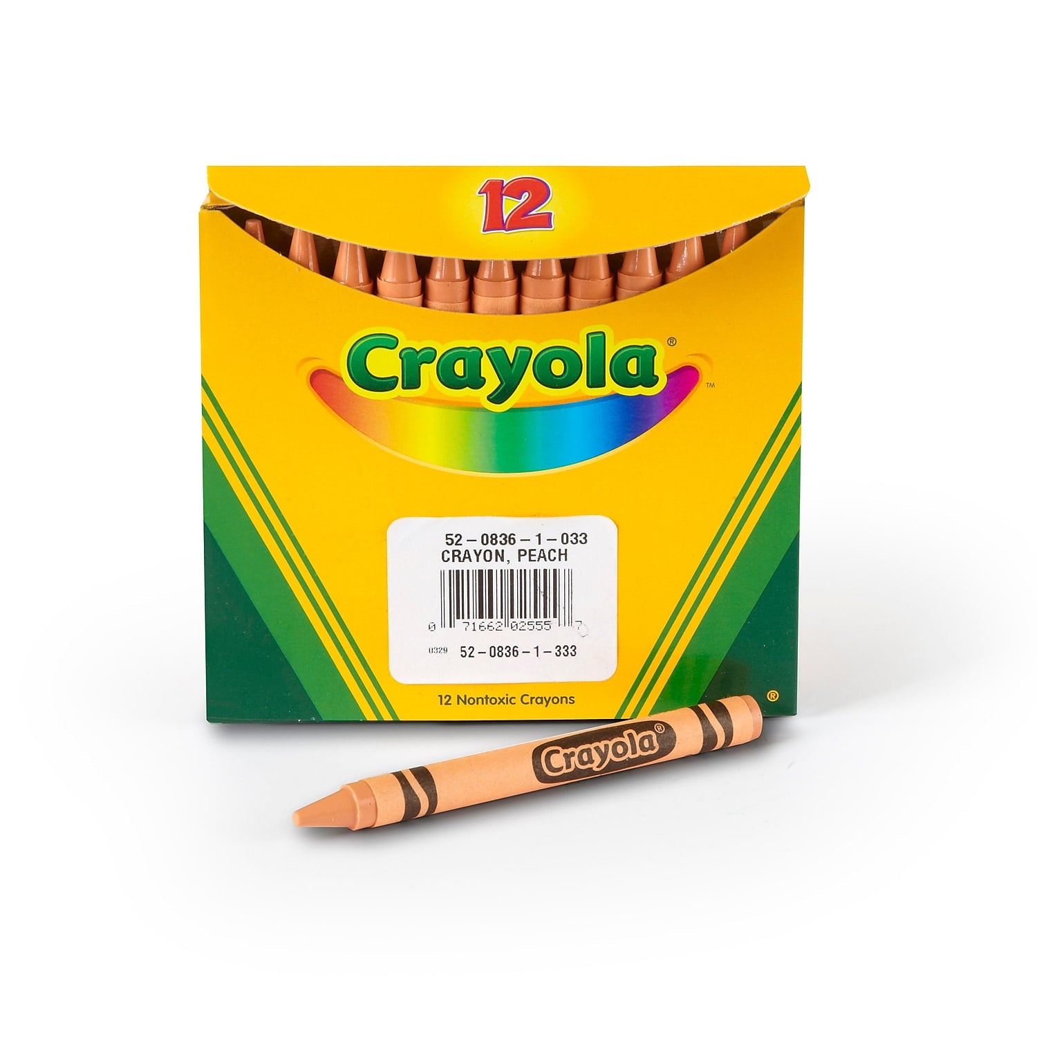 Bineysmith 52-0836-033 Bulk Crayons, Peach - Box of 12