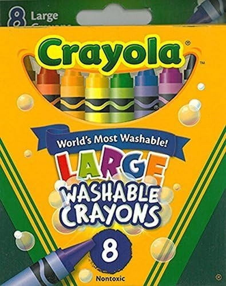 17 Pack CRAYOLA WASHABLE CRAYONS LARGE 8CT