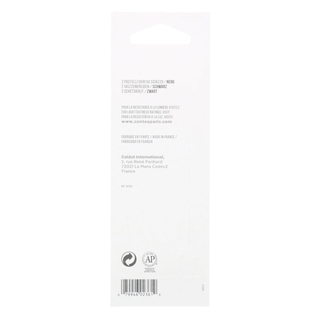 Conte Conté Crayon Pack, Black, HB