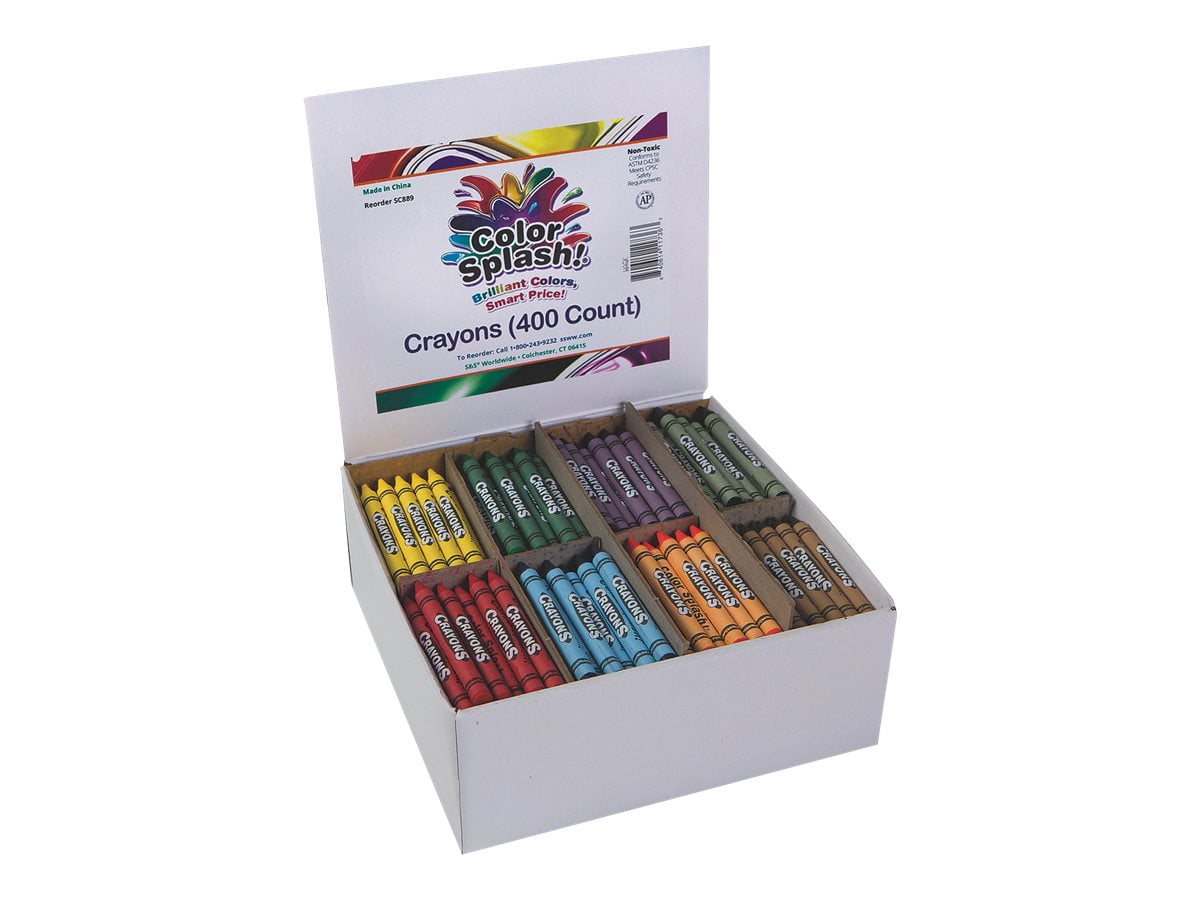 Color Splash! PlusPack - Crayon - assorted colors (pack of 400)