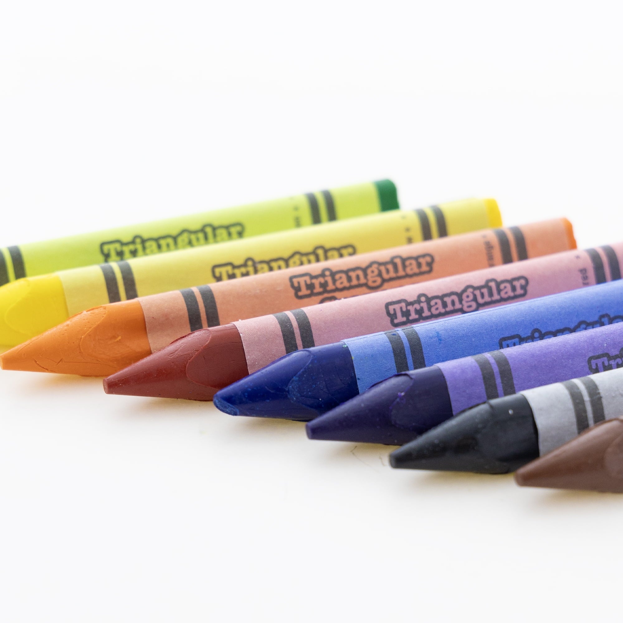 BAZIC 8 Color Premium Jumbo Triangle Crayons [2501]
