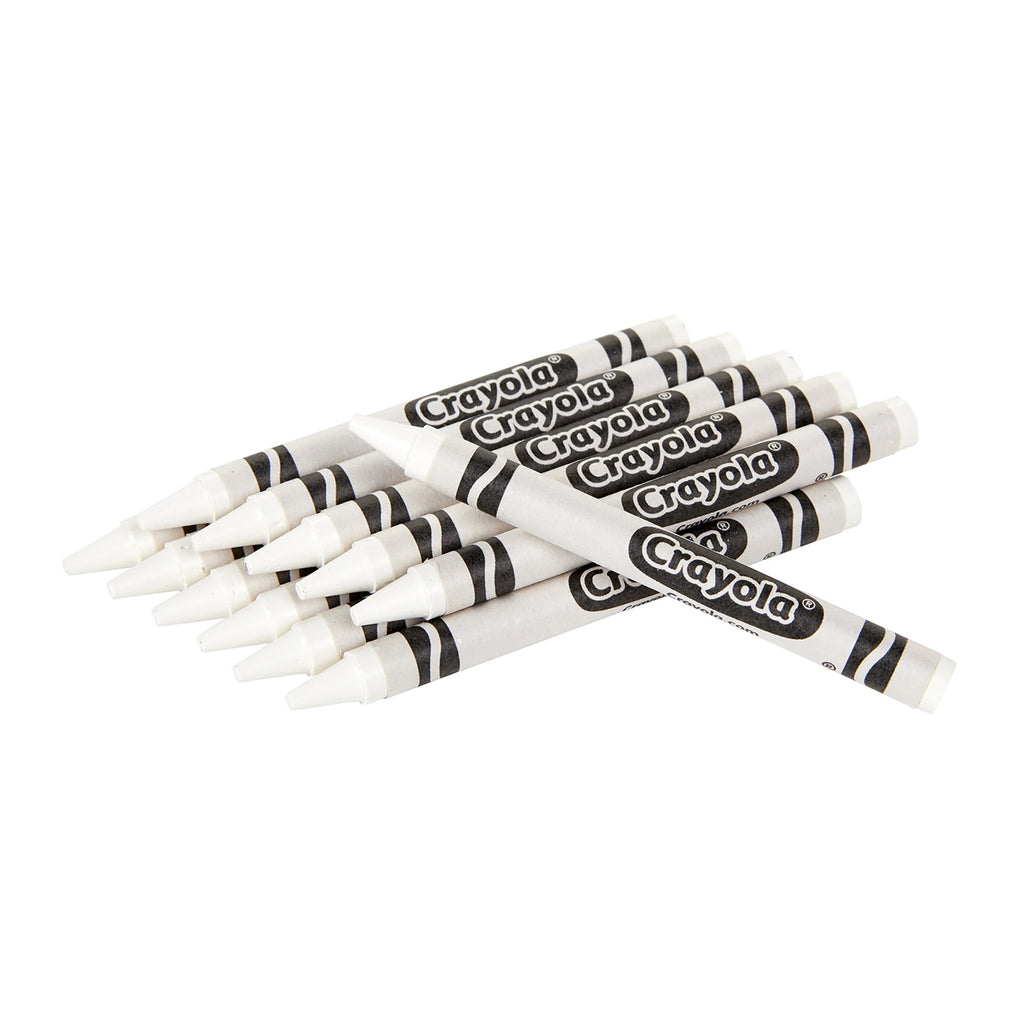 Crayola Bulk Crayons, Regular Size, White, 12 Per Pack, 6 Packs