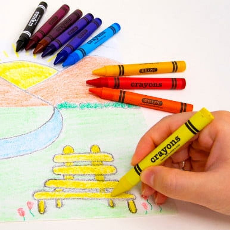 BAZIC 12 Color Premium Jumbo Crayons [2519]