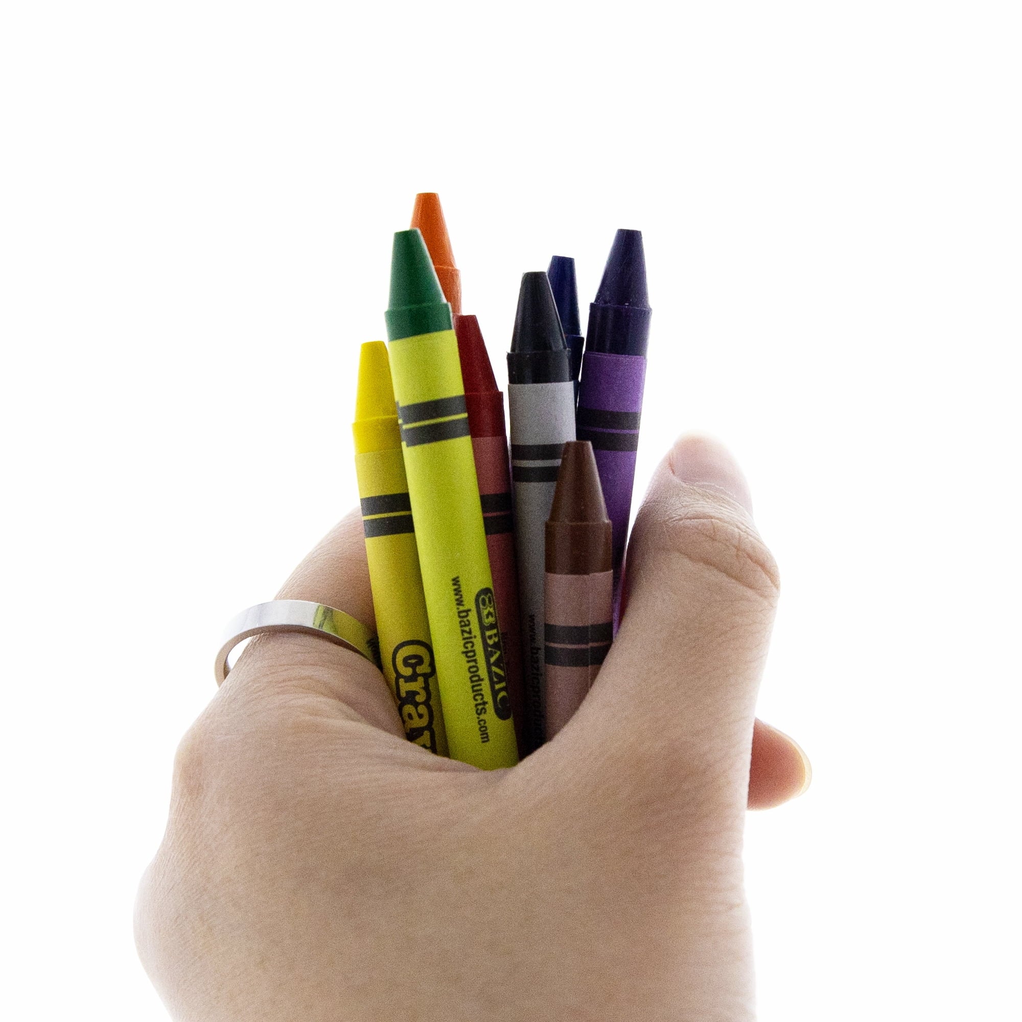BAZIC 8 Color Premium Crayons [2516]