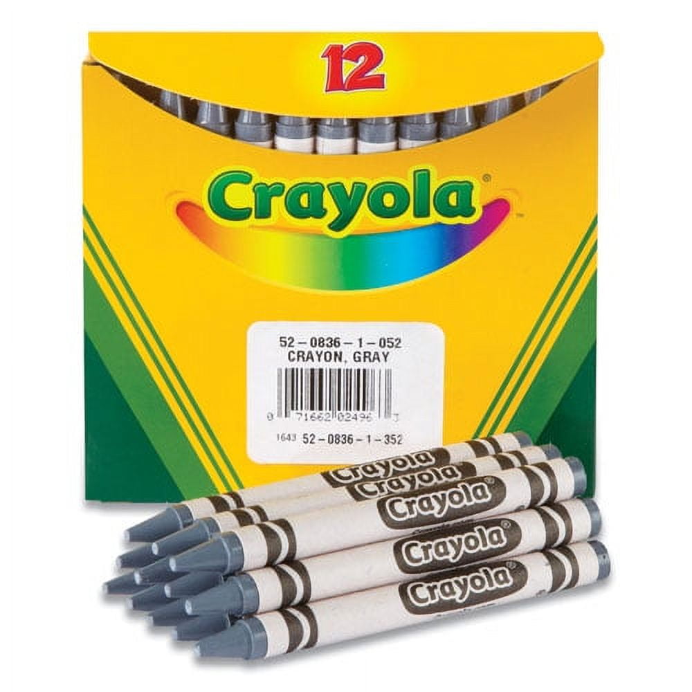 Bulkl Crayons, Gray, 12/box | Bundle of 5