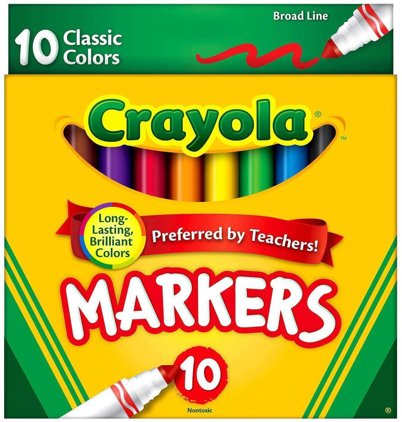 Crayola Classic Bundle: 3 Items - Crayons, Markers, Colored Pencils