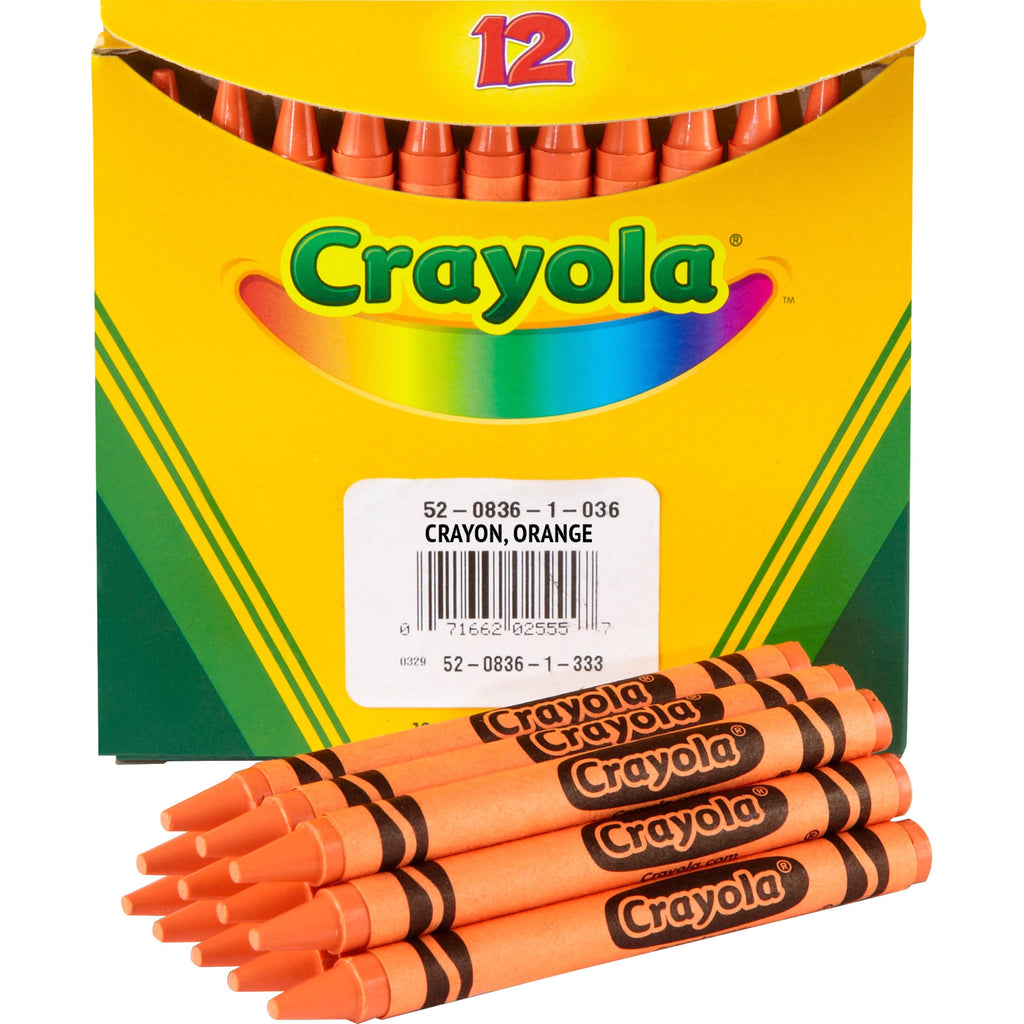 Crayola Bulk Crayons, Orange, 12 Count