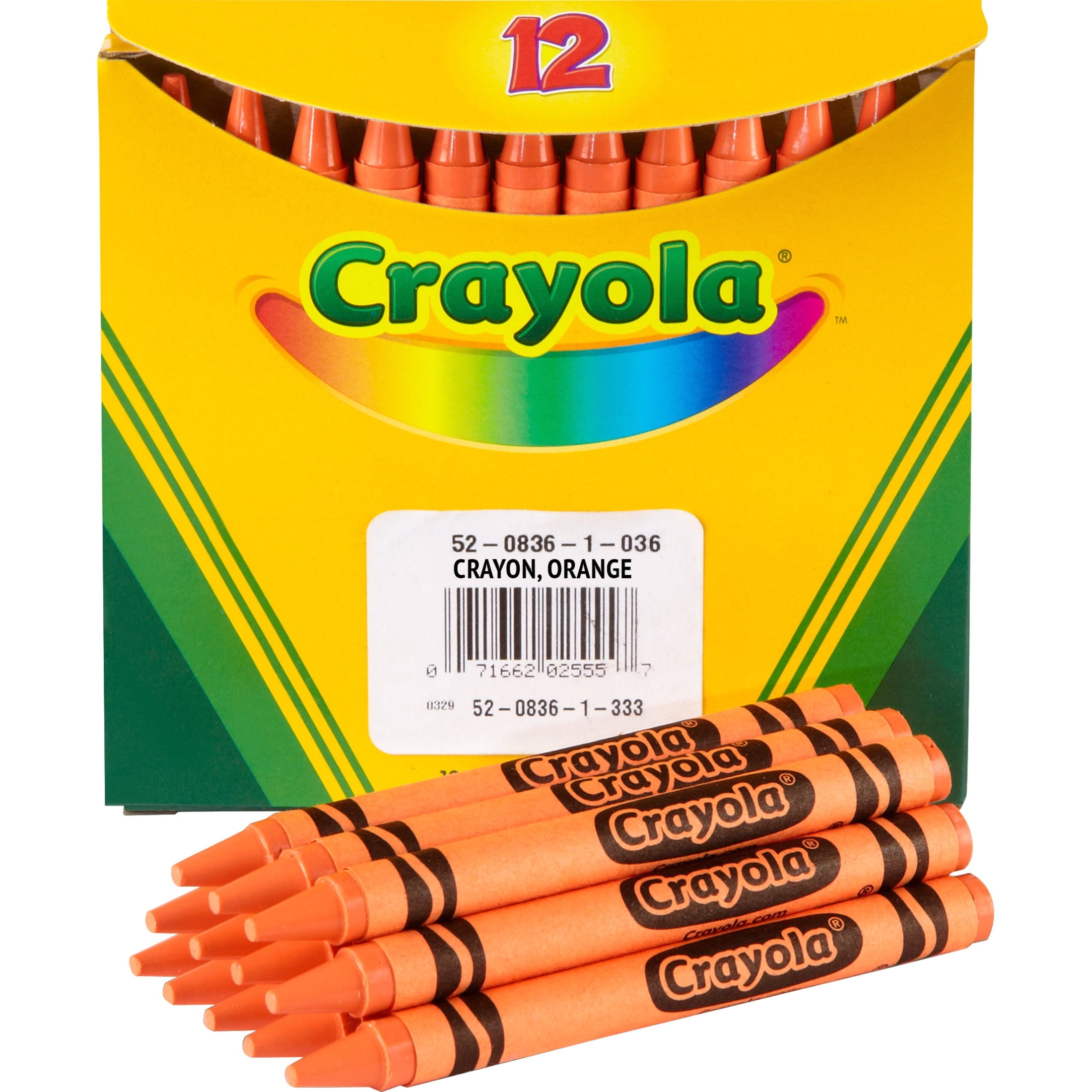 Crayola Bulk Crayons, Orange, 12 Count