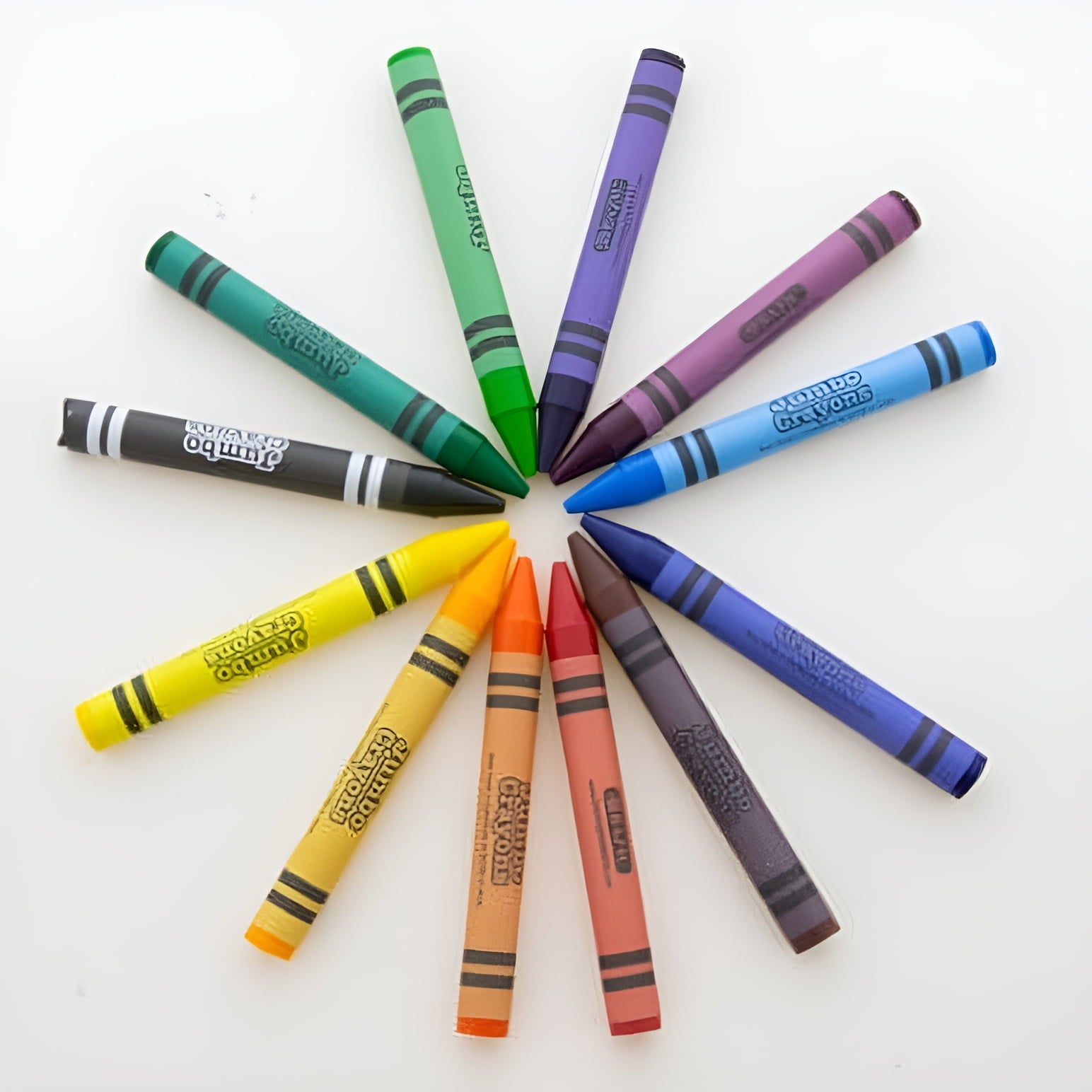 BAZIC 12 Color Premium Jumbo Crayons [2519]