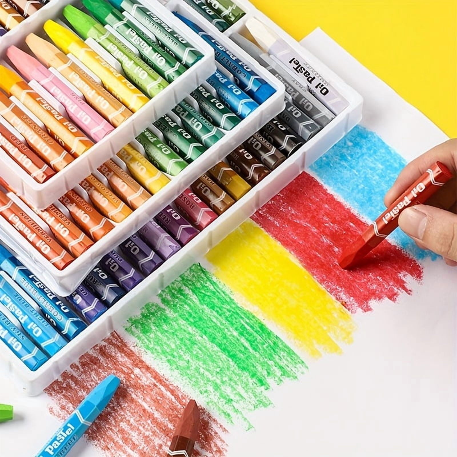 CNKOO 36 Colored Crayons  24/1/12 Colored Hexagonal Oil Pastels With Double-sided Safety And Non-toxicity  Washable Crayons That Don‘t Dirty Hands  Christmas Coloring Gifts ZZZ