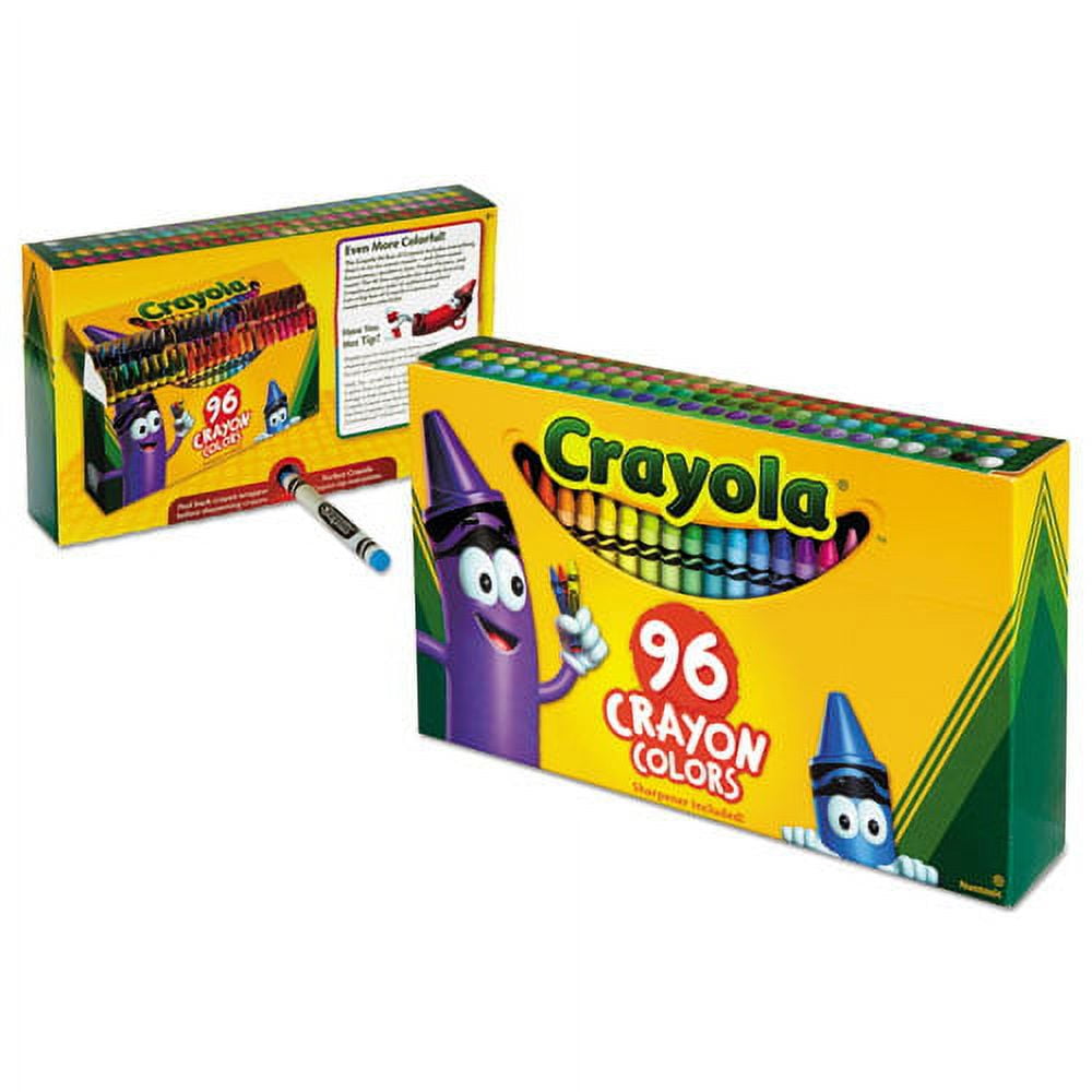 Classic Color Crayons In Flip-Top Pack With Sharpener, 96 Colors/pack | Bundle of 2 Boxes