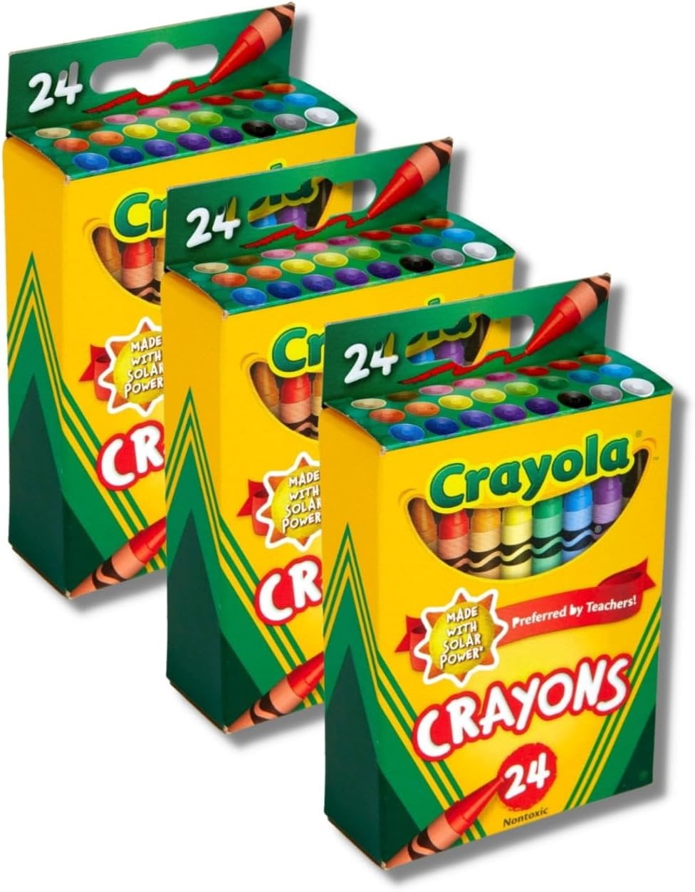 Classic Color Pack Crayons 24/Box [Set of 3]