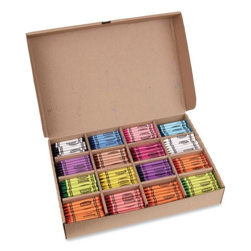 Classpack Regular Crayons, 16 Colors, 800/box | Bundle of 2