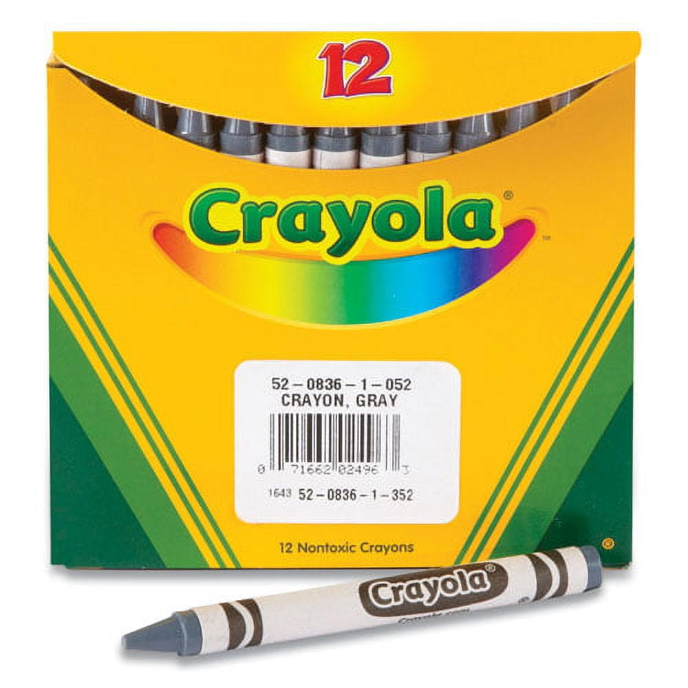 Bulkl Crayons, Gray, 12/box | Bundle of 5