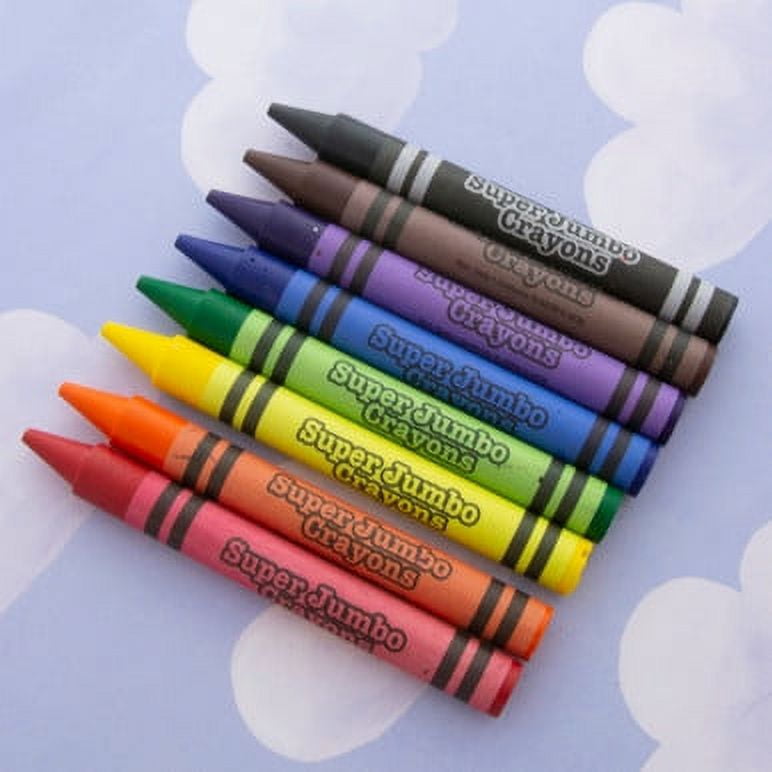 BAZIC 8 Color Premium Super Jumbo Crayons [2512]