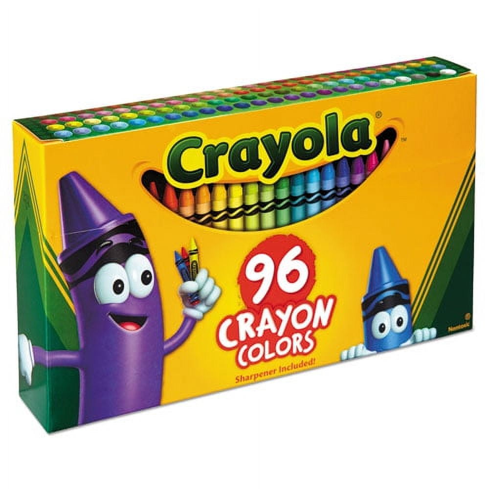 Classic Color Crayons In Flip-Top Pack With Sharpener, 96 Colors/pack | Bundle of 2 Boxes