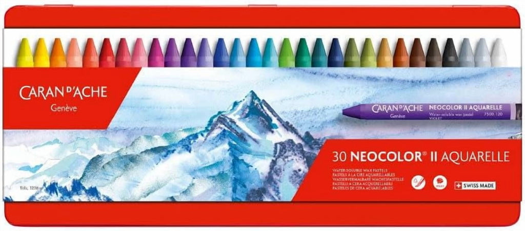 Classic Neocolor II AQUARELLE Water-Soluble Pastels, 40 Colors