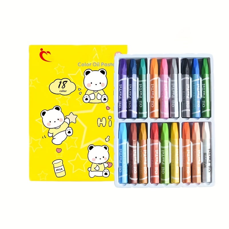 CNKOO 36 Colored Crayons  24/1/12 Colored Hexagonal Oil Pastels With Double-sided Safety And Non-toxicity  Washable Crayons That Don‘t Dirty Hands  Christmas Coloring Gifts ZZZ
