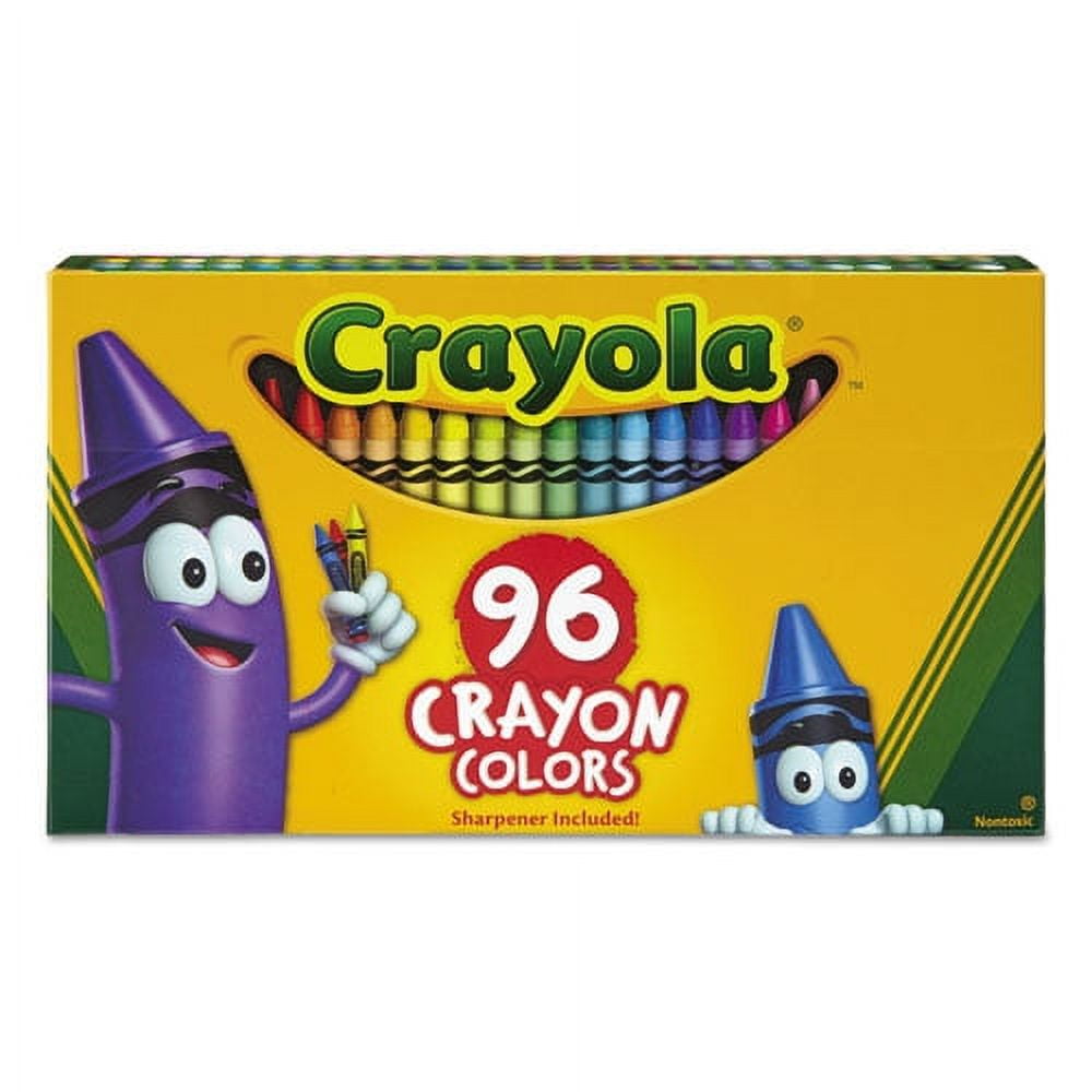 Classic Color Crayons In Flip-Top Pack With Sharpener, 96 Colors/pack | Bundle of 2 Boxes