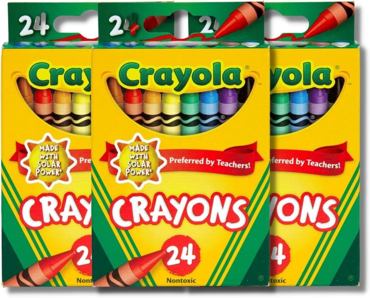 Classic Color Pack Crayons 24/Box [Set of 3]