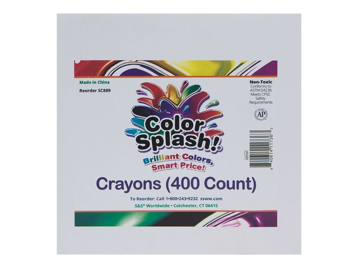 Color Splash! PlusPack - Crayon - assorted colors (pack of 400)