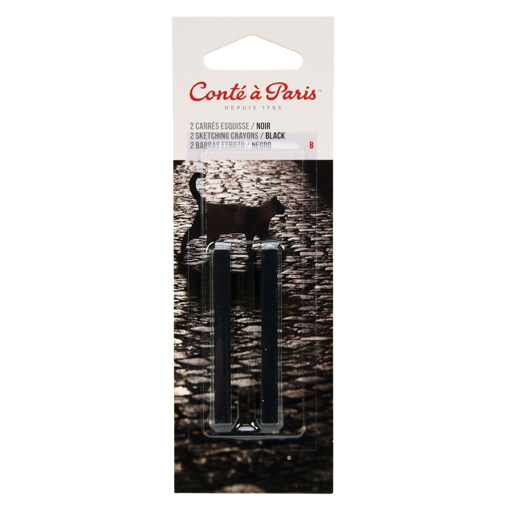 Conte Conté Crayon Pack, Black, B