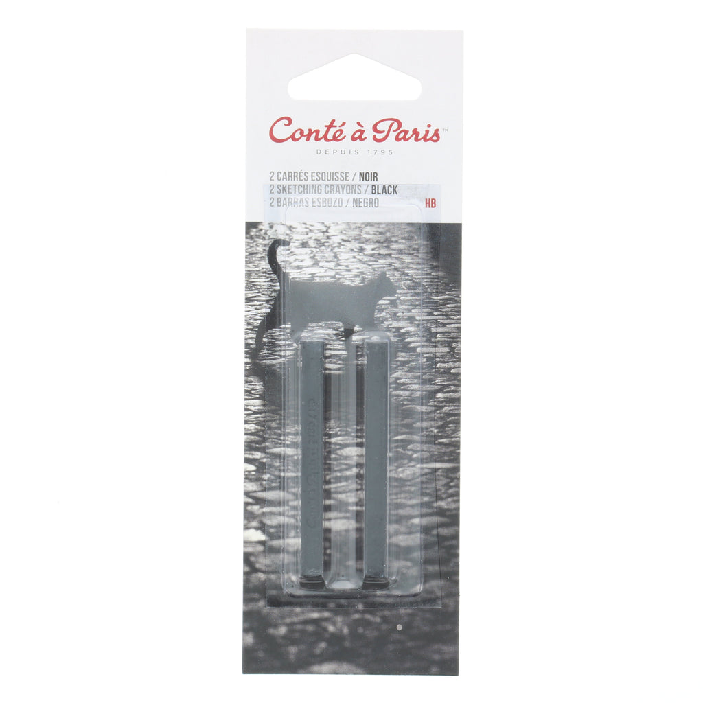 Conte Conté Crayon Pack, Black, HB
