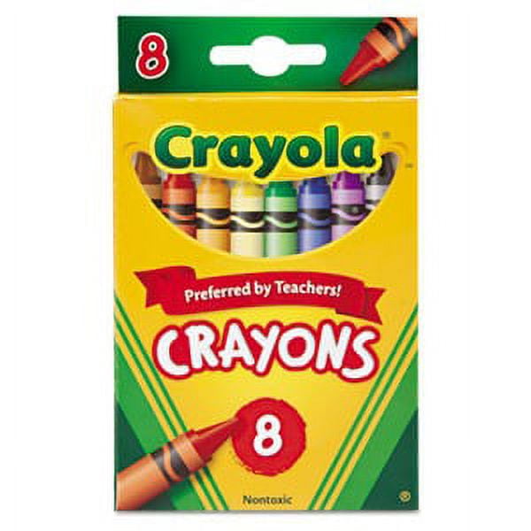 Crayola Classic Color Crayons, Peggable Retail Pack, 8 Colors, Pack of 12