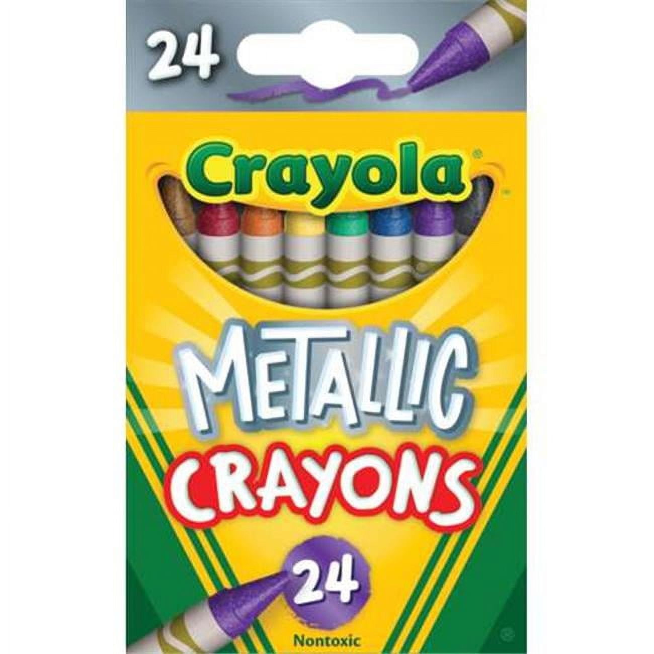 Crayola  Metallic Crayons, 24 Colors