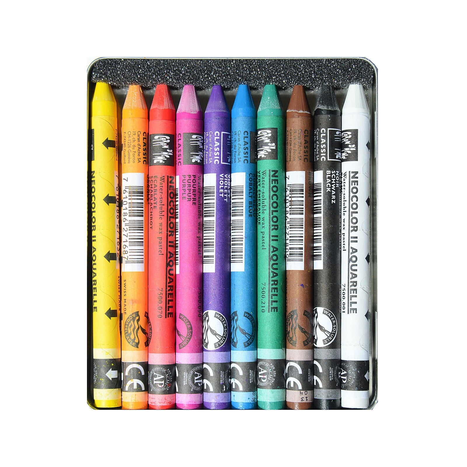 Caran d'Ache, Neocolor II Crayons, 40 Colors