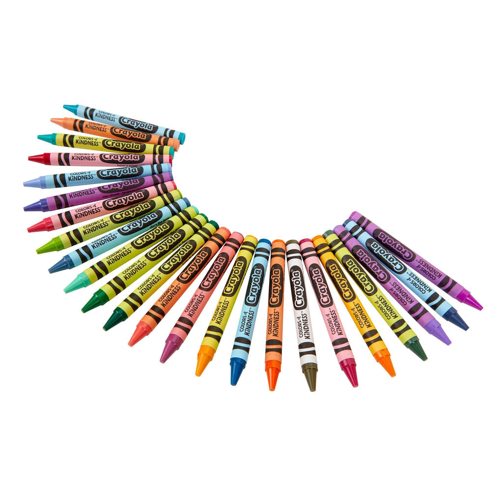 Crayola Colors of Kindness Crayons, 24 Ct, Teacher Supplies, Kindergarten School Supplies, Asstd Colors