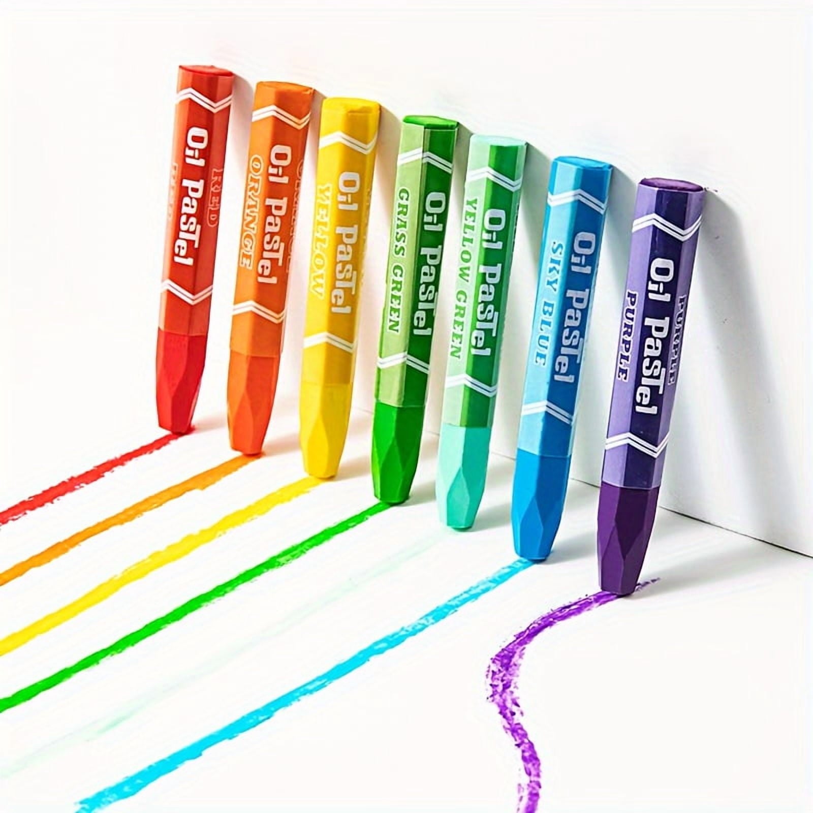 CNKOO 36 Colored Crayons  24/1/12 Colored Hexagonal Oil Pastels With Double-sided Safety And Non-toxicity  Washable Crayons That Don‘t Dirty Hands  Christmas Coloring Gifts ZZZ