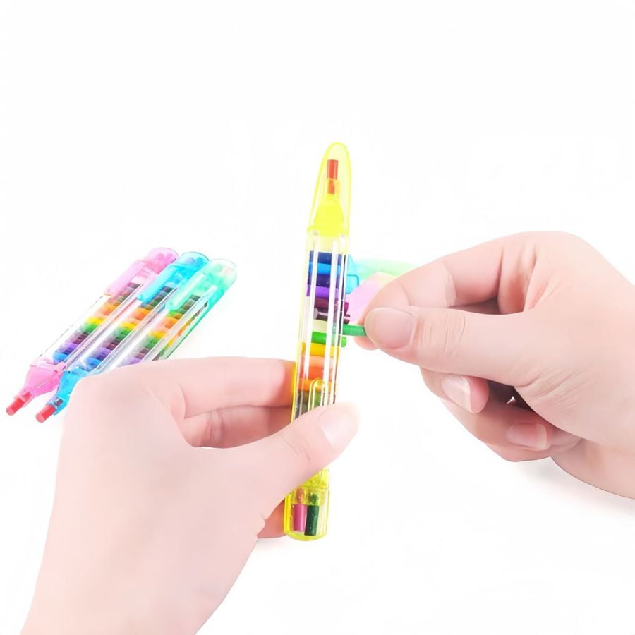 4pcs 20 colors crayons, creative crayons, colorful doodle/doodle pens, stationery gifts, drawing crayons