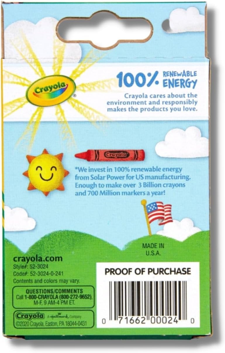 Classic Color Pack Crayons 24/Box [Set of 3]