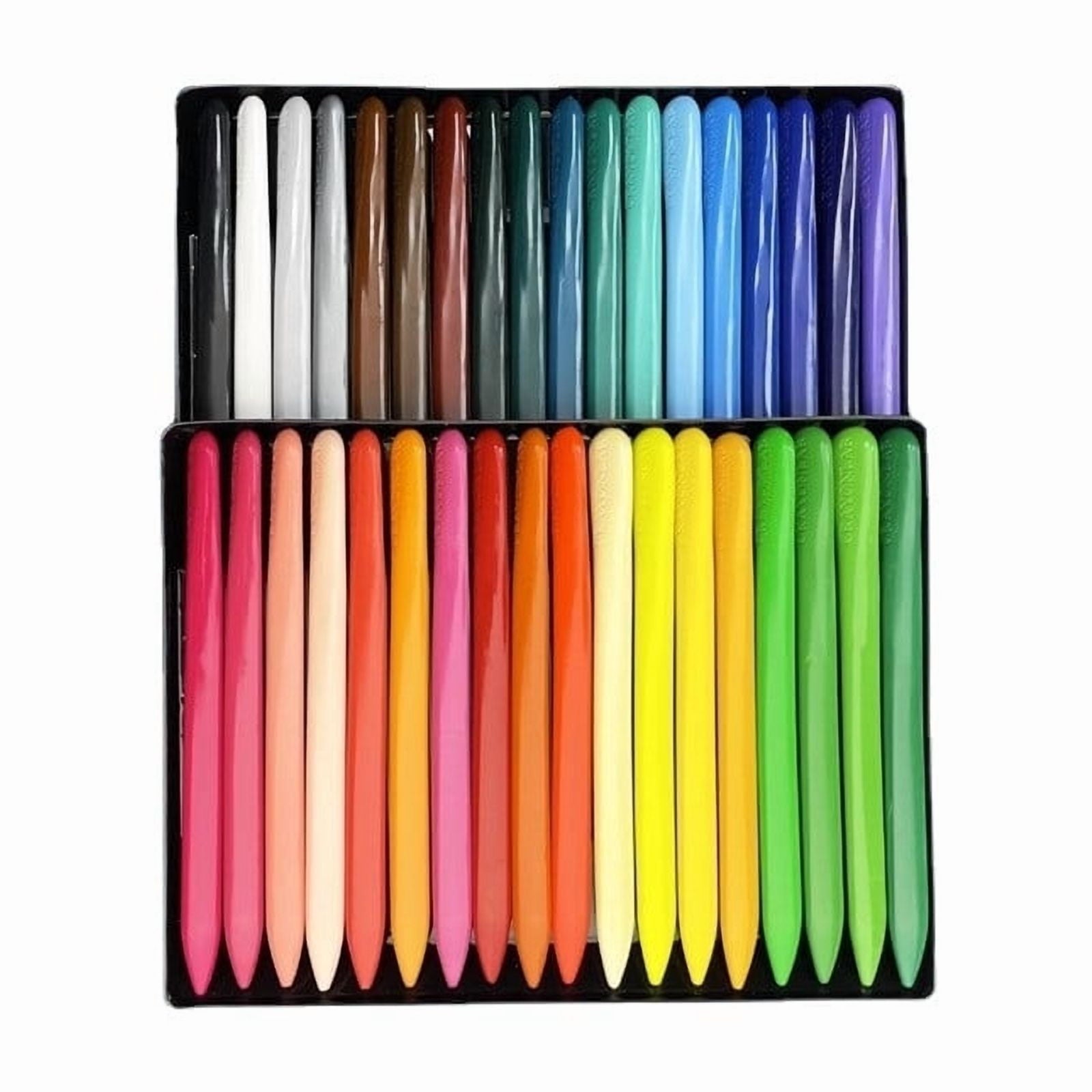 36-Color Triangular Plastic Crayons - Non-Toxic Washable Crayons, No-Mess Hands Safe Painting Tools, Graffiti Pens for Art & Crafts, 36pcs, Multicolor