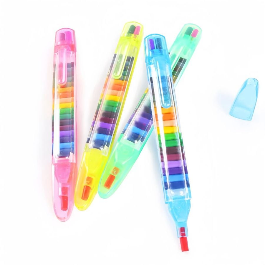 4pcs 20 colors crayons, creative crayons, colorful doodle/doodle pens, stationery gifts, drawing crayons