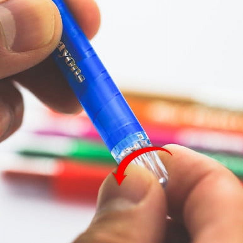 BAZIC 10 Color Mini Propelling Crayons [2505] [2505]