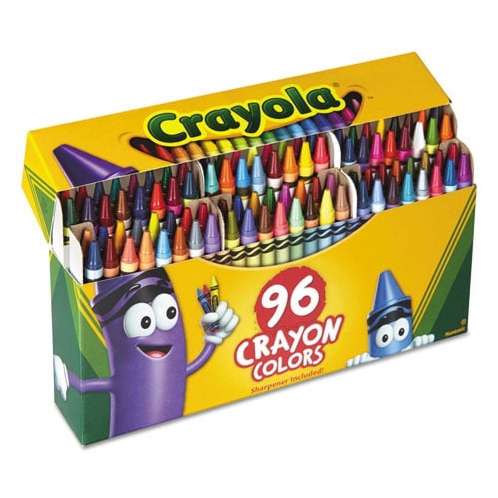Classic Color Crayons In Flip-Top Pack With Sharpener, 96 Colors/pack | Bundle of 2 Boxes
