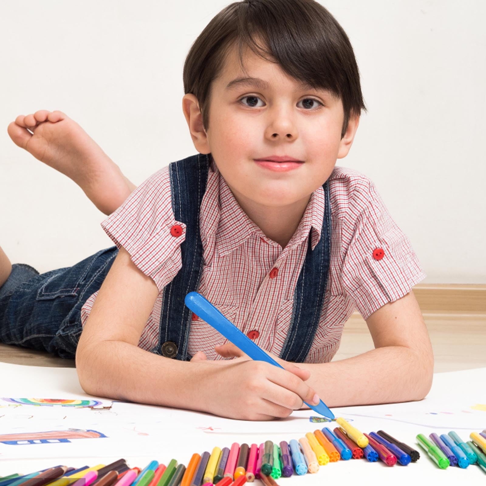 Christmas Garlands under $5! Yannianjz 24 Colors Triangular Crayons Colouring Pencils Non-Toxic Crayons Painting Pens Set Tooth House, Washable Crayon