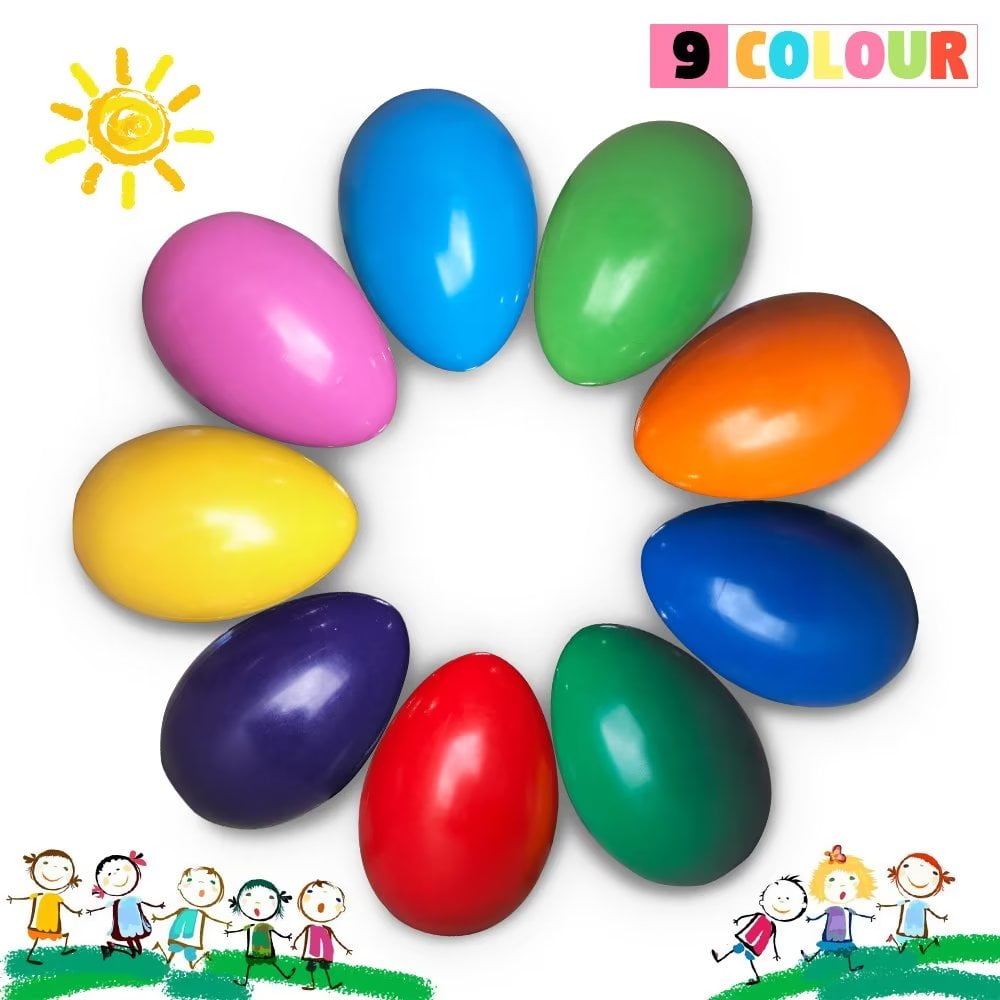 Adofi Easter Egg Toddler Crayons, 9 Colors