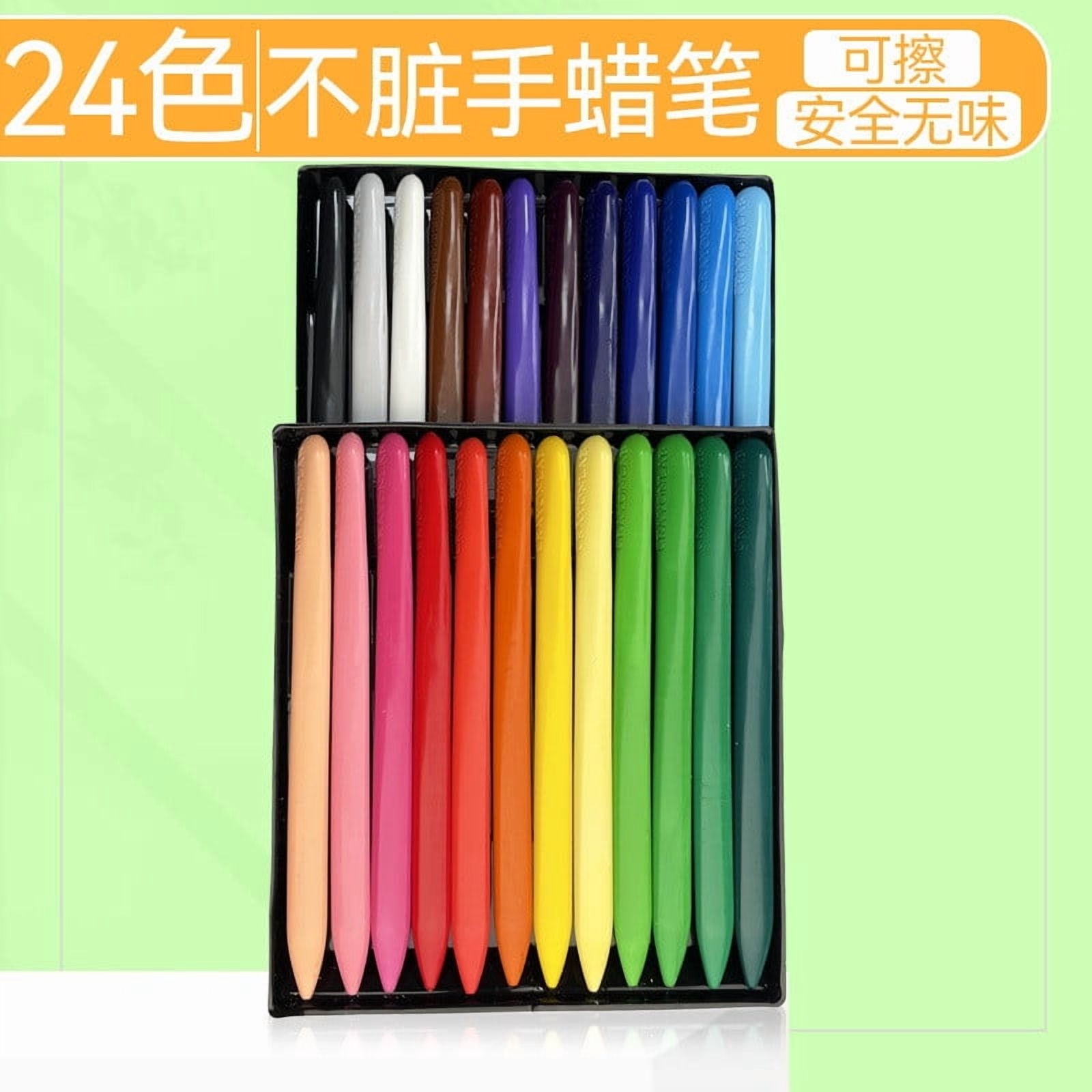Christmas Garlands under $5! Yannianjz 24 Colors Triangular Crayons Colouring Pencils Non-Toxic Crayons Painting Pens Set Tooth House, Washable Crayon