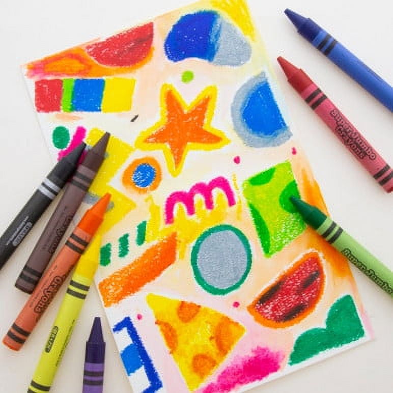 BAZIC 8 Color Premium Super Jumbo Crayons [2512]