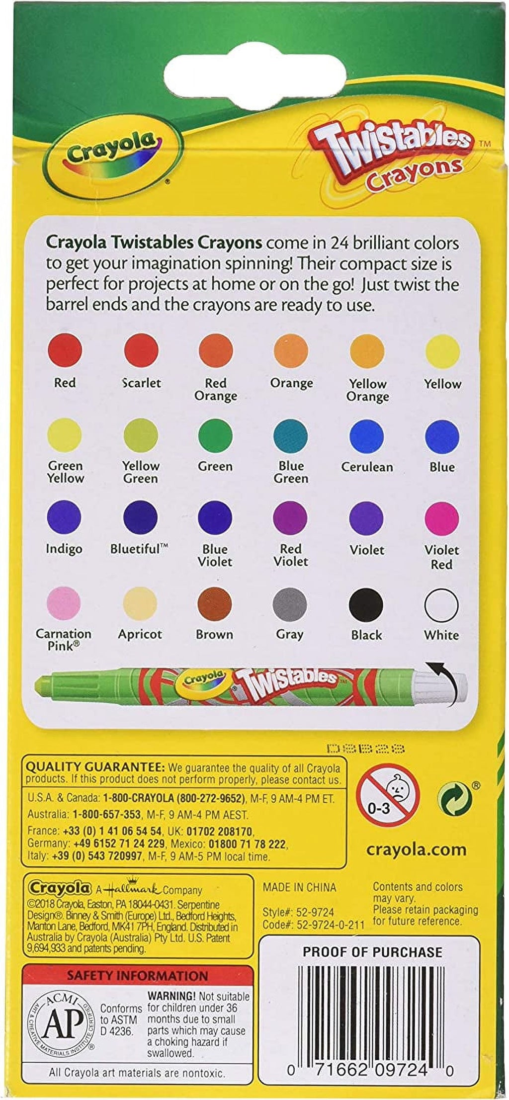 Crayola 9724 Mini Twistables