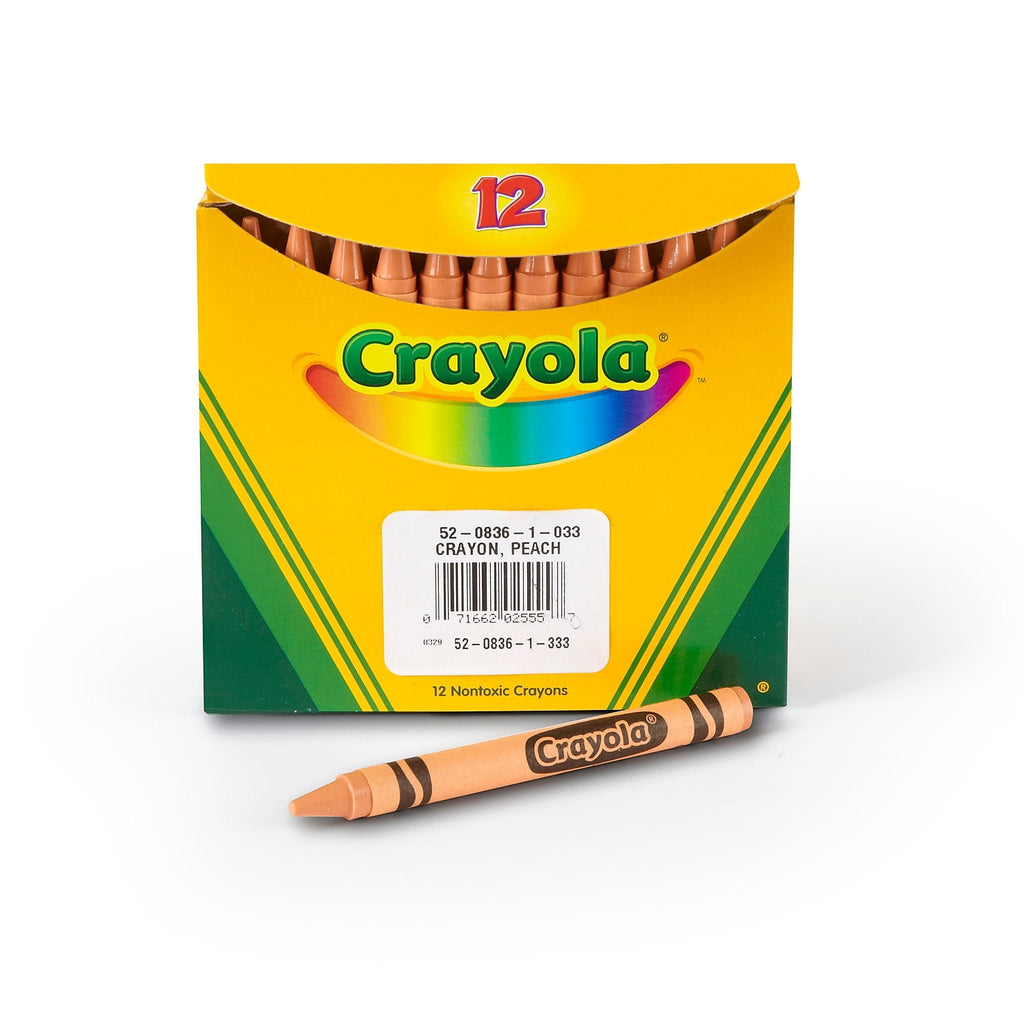 Bineysmith 52-0836-033 Bulk Crayons&#44; Peach - Box of 12